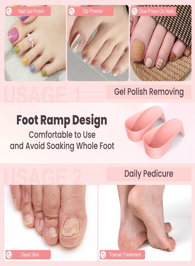 Yokilly Hand Toe Nail Soaking Bowl: 12PCS Large Size Hand & Foot Nail Soak Off Bowl for Nail Lovers - Acetone Proof Toe Soaking Tray with Manciure Pedicure Tools for Dip Powder Gel Polish Remover (Pink,Pink) - Image 5